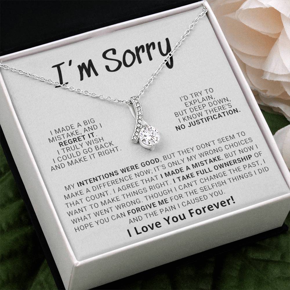 Apology Gift For Her - Hope You Can Forgive Me | Alluring Beauty Necklace