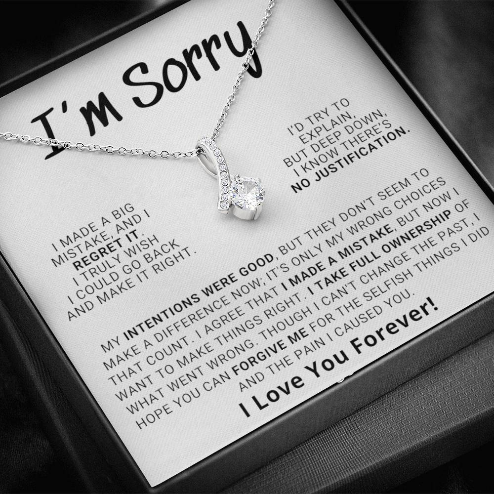 Apology Gift For Her - Hope You Can Forgive Me | Alluring Beauty Necklace