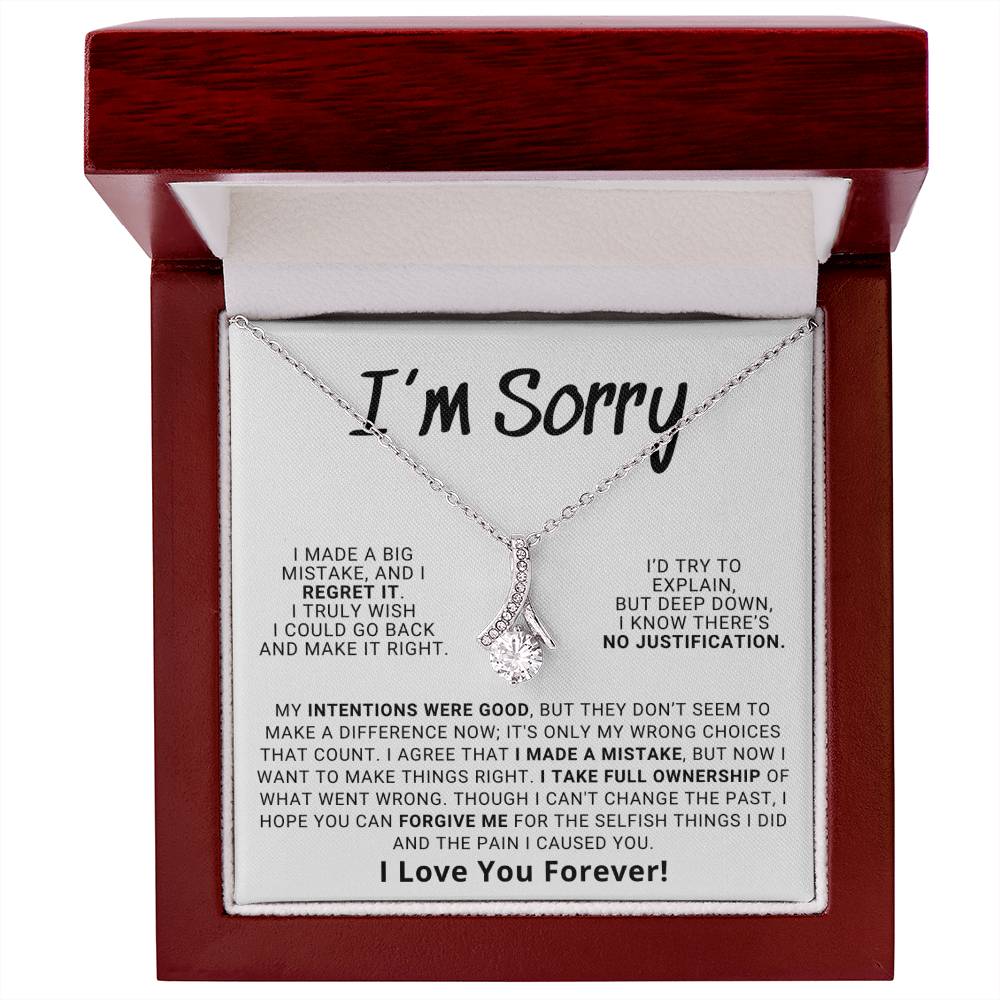 Apology Gift For Her - Hope You Can Forgive Me | Alluring Beauty Necklace