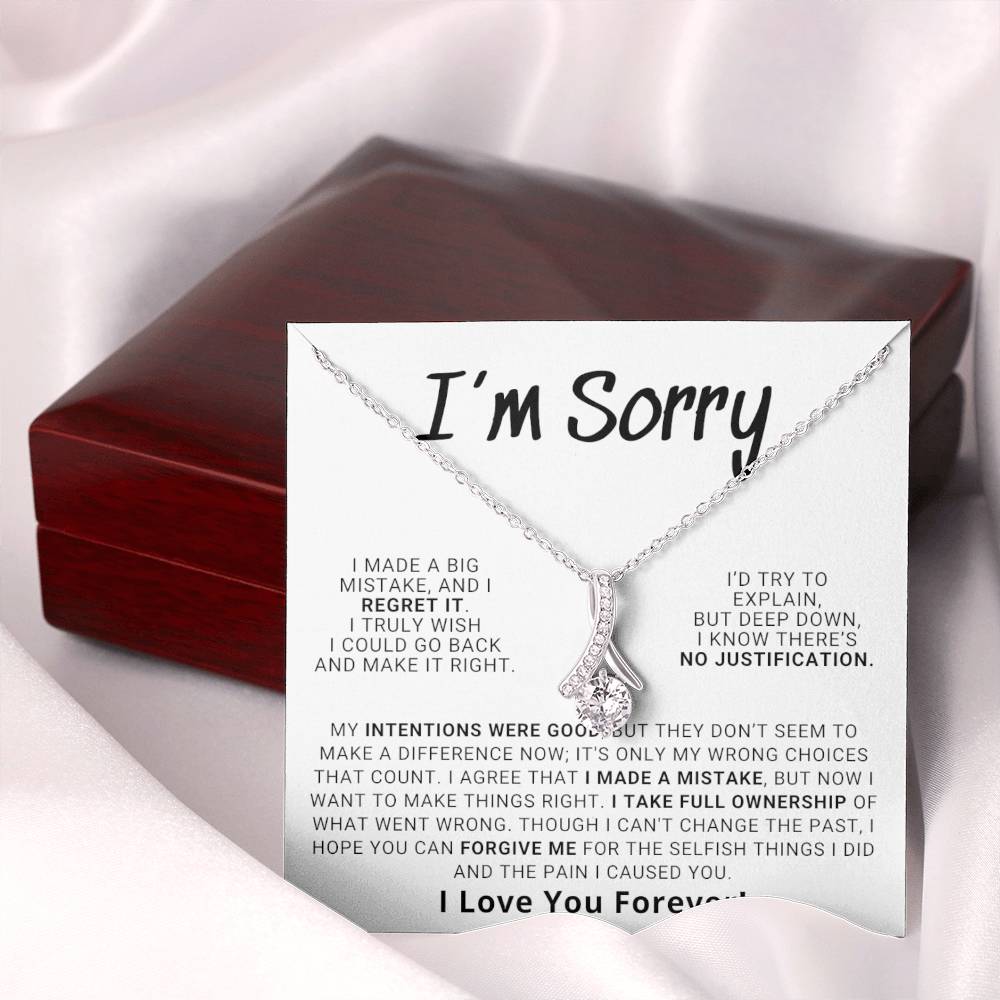 Apology Gift For Her - Hope You Can Forgive Me | Alluring Beauty Necklace