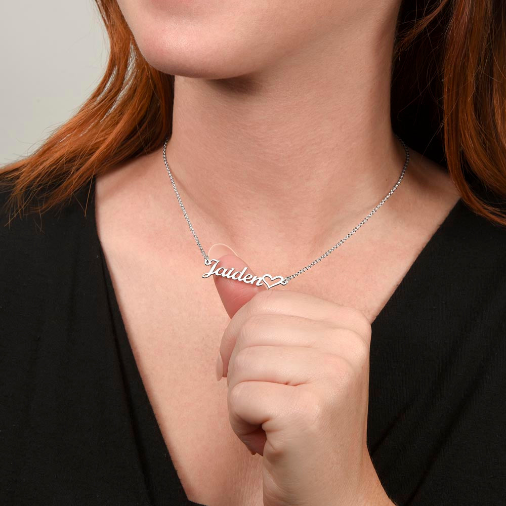 I Love You Forever - Valentine's Day Personalized Necklace